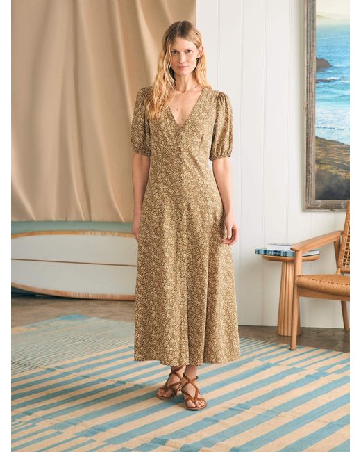 Faherty Brand Natural Havana Dress