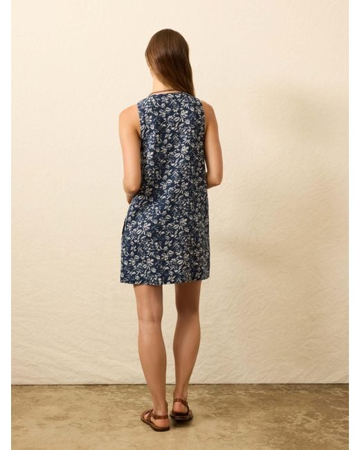 Faherty Brand Blue Alston Dress