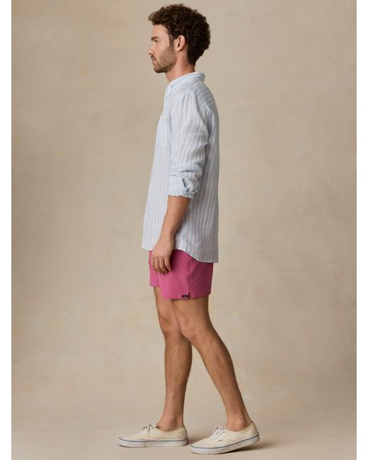 Faherty Brand Pink Shorelite Trunk (5" for men