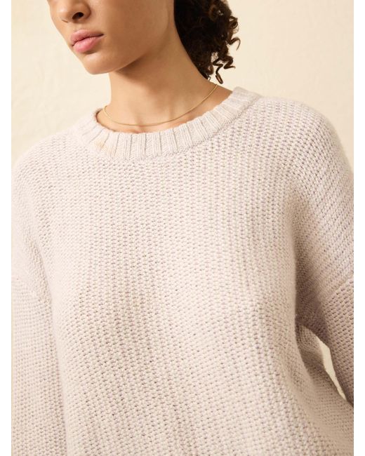 Faherty Brand Natural Heirloom Cotton Relaxed Crew Sweater