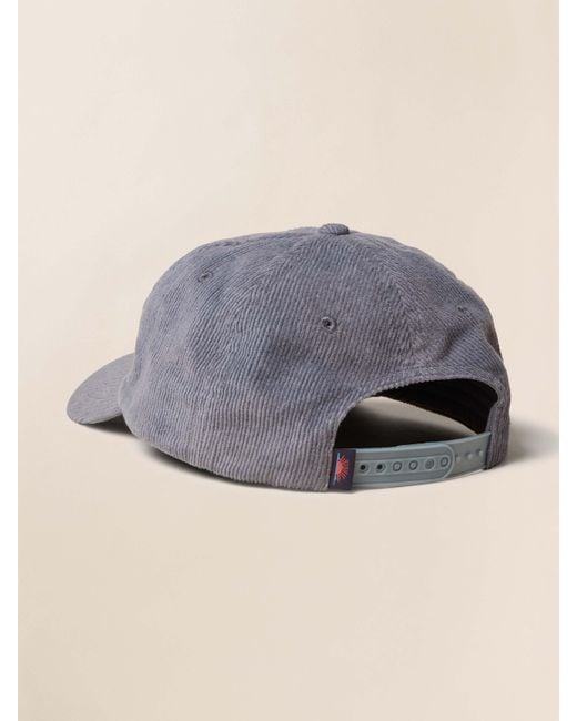 Faherty Brand Blue Vintage Cord Baseball Hat for men