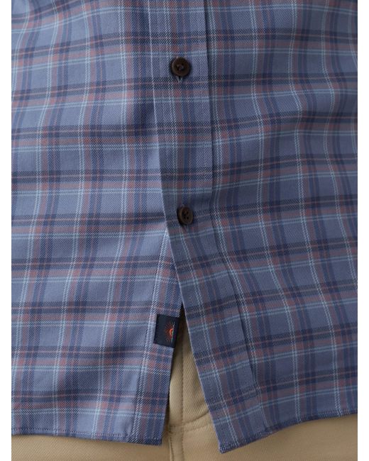 Faherty Brand Blue Soft Twill Movement&Trade; Shirt for men