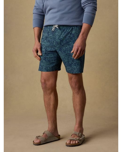 Faherty Brand Blue Shorelite Trunk (7" for men