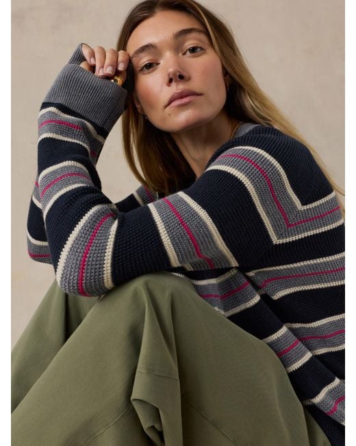 Faherty Brand Multicolor Throwback Crew Sweater
