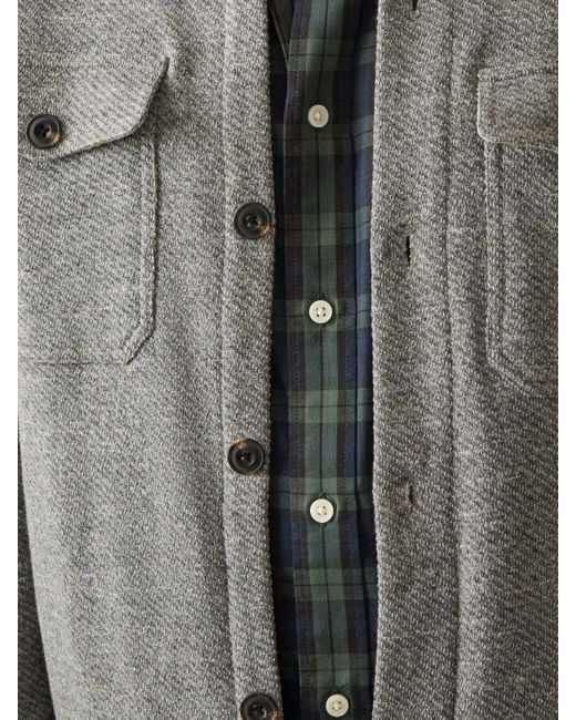 Faherty Brand Gray Inlet Knit Cpo for men