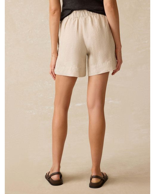 Faherty Brand Natural Laguna Linen Bayview Short