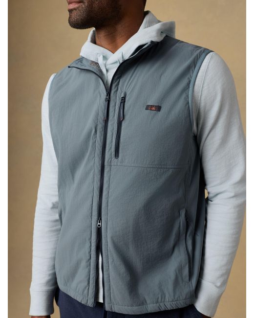 Faherty Brand Black Shorelite Zephyr Vest for men