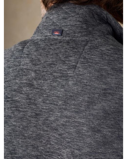 Faherty Brand Blue Epic Quilted Fleece Vest for men