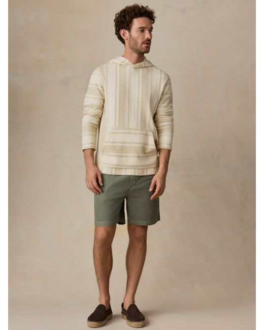 Faherty Brand Blue Whitewater Hoodie for men