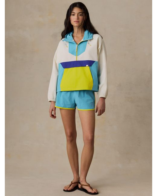 Faherty Brand Blue Shorelite Active Windbreaker Jacket