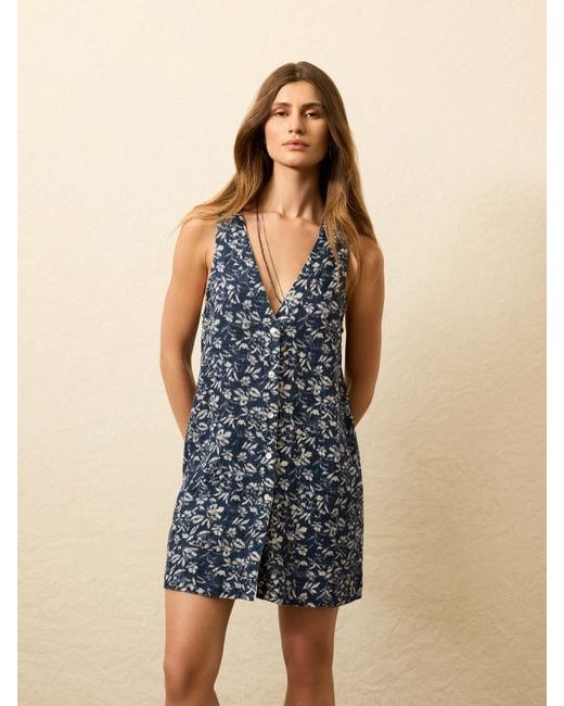 Faherty Brand Blue Alston Dress