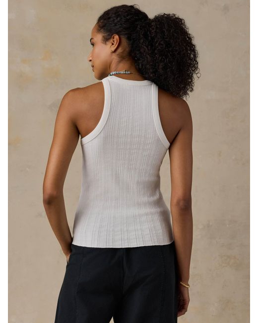Faherty Brand Natural Paradise Pointelle Tank