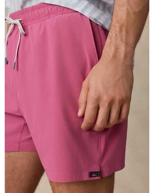 Faherty Brand Pink Shorelite Trunk (5" for men