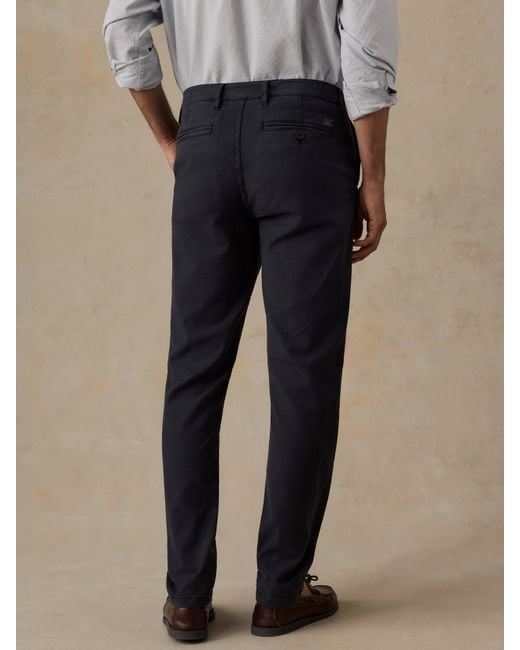 Faherty Brand Blue Coastline Chino Pants for men