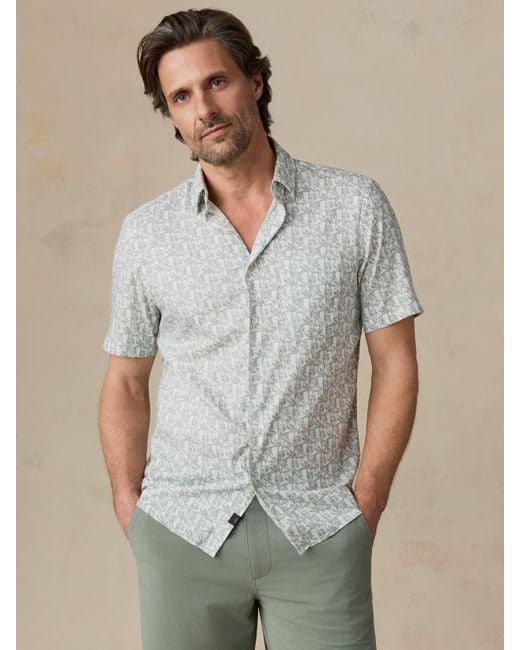 Faherty Brand Multicolor Short-Sleeve Movement&Trade; Monterey Shirt for men