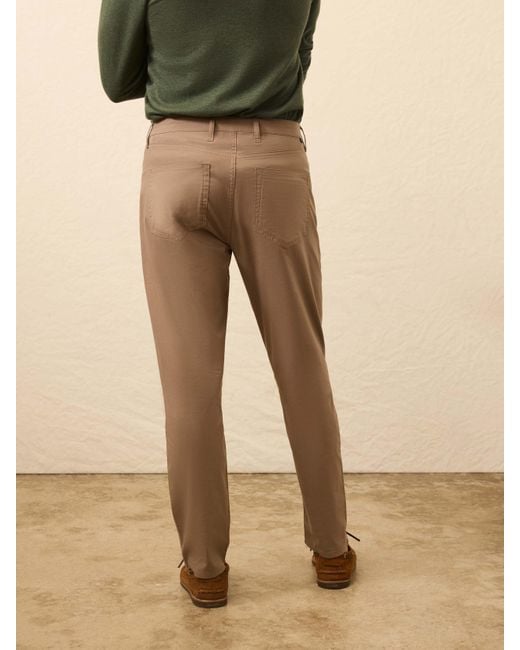Faherty Brand Brown Movement&Trade; 5-Pocket Pants for men