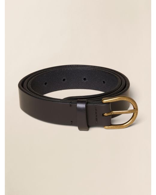 Faherty Brand Black East End Leather Belt