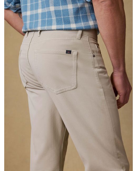 Faherty Brand Natural Reserve Twill 5-Pocket Pants for men