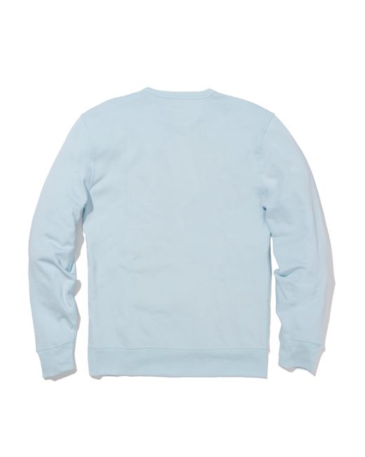Faherty Brand Blue Charleston Long-sleeve Terry Crewneck T-shirt for men