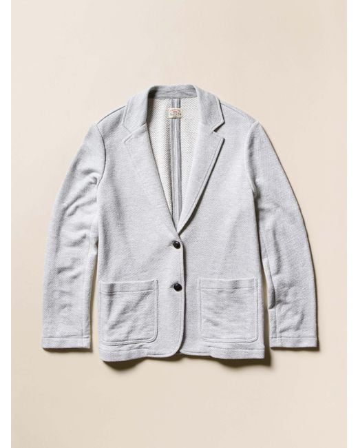 Faherty Brand Blue Inlet Knit Blazer