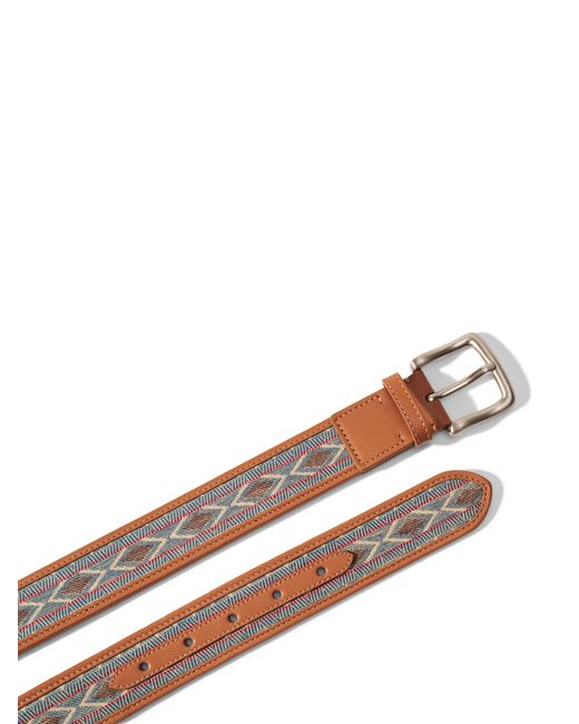 Faherty Doug Good Feather Belt in Natural for Men | Lyst