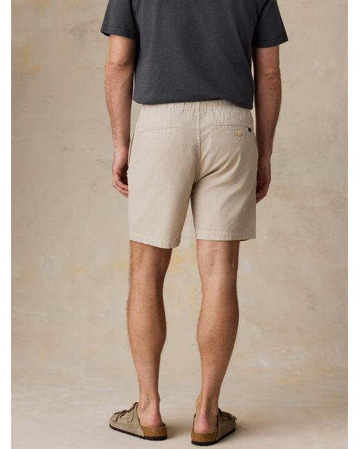 Faherty Brand Natural Essential Drawstring Short for men