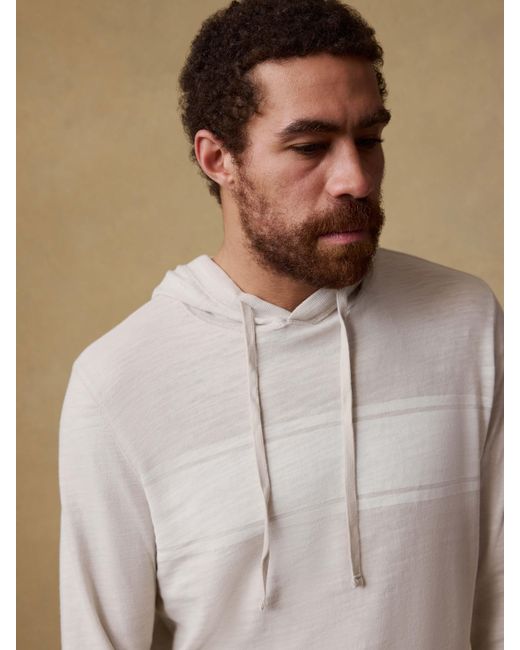 Faherty Brand Natural Sunwashed Organic Hoodie for men