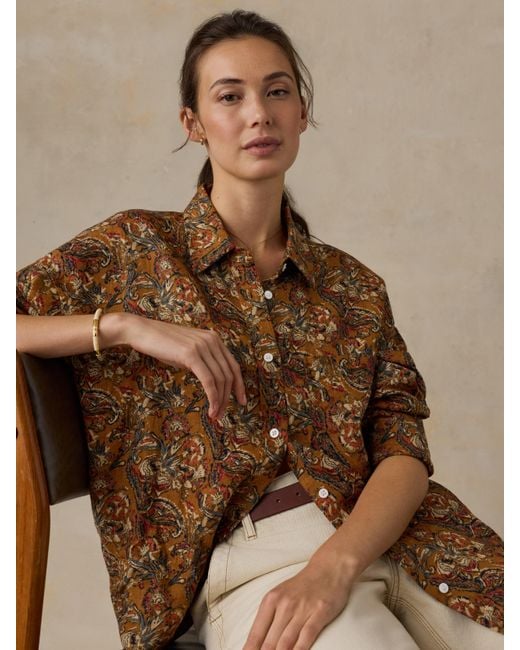 Faherty Brand Natural Linen Relaxed Shirt