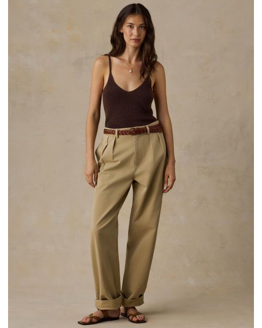 Faherty Brand Brown Miramar Linen Sweater Cami