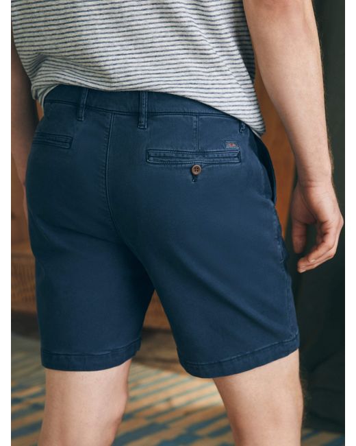 Faherty Brand Multicolor Coastline Stretch Chino Short (8" Inseam) for men