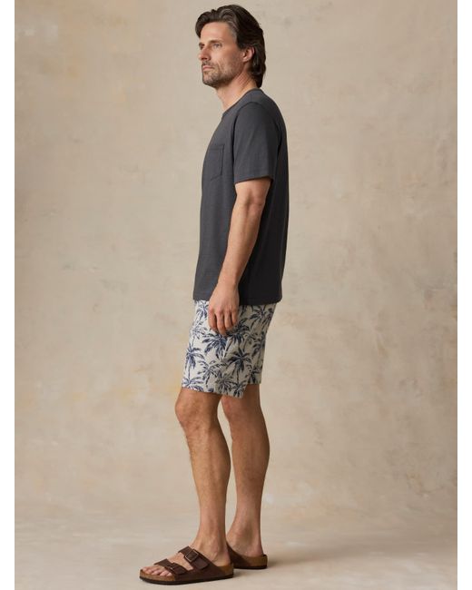 Faherty Brand Brown Cabana Towel Terry Sweatshort for men