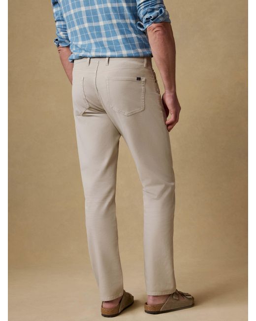Faherty Brand Natural Reserve Twill 5-Pocket Pants for men