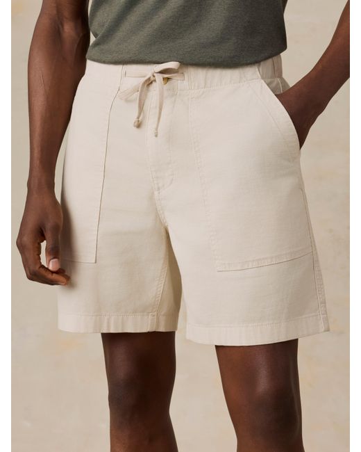 Faherty Brand Natural Dune Utility Short for men
