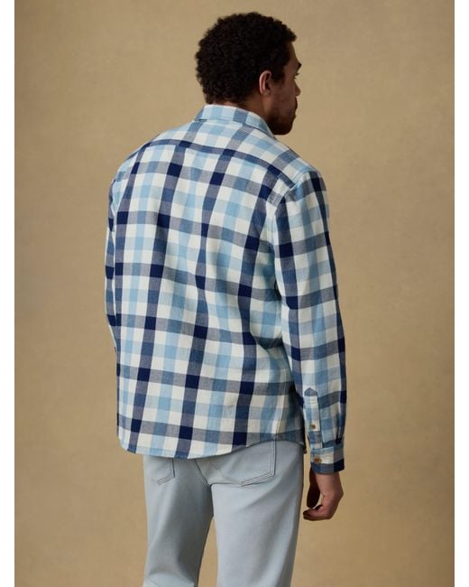 Faherty Brand Blue Overshirt for men