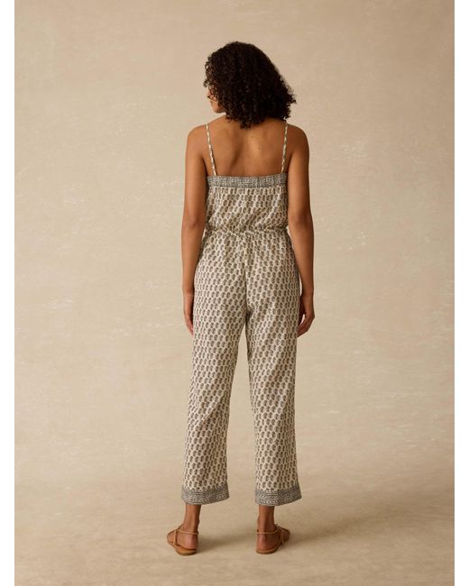 Faherty Brand Natural Catalina Jumpsuit