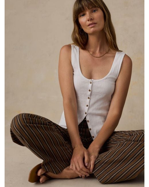 Faherty Brand Natural Paradise Pointelle Cami Cardigan