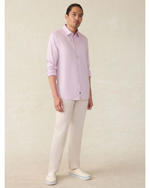 Faherty Brand Pink Movement&Trade; Monterey Shirt for men