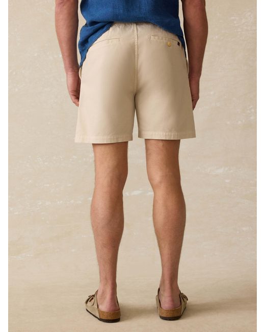 Faherty Brand Natural Essential Drawstring Short for men