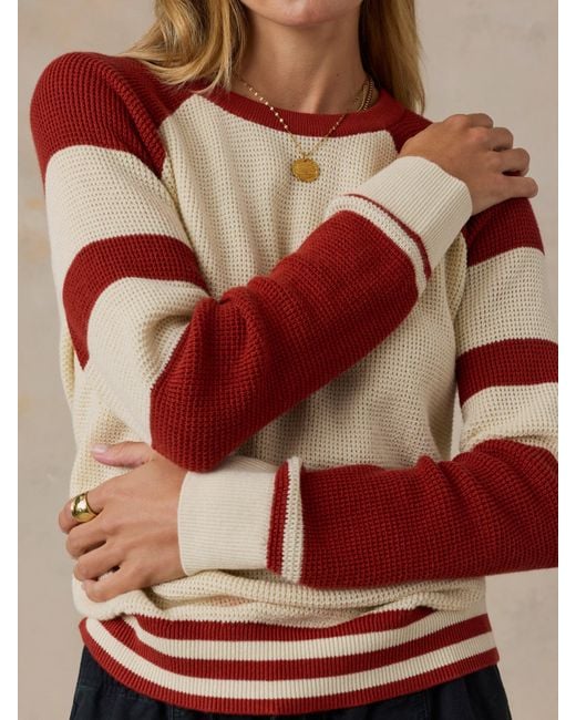 Faherty Brand Brown Throwback Crew Sweater