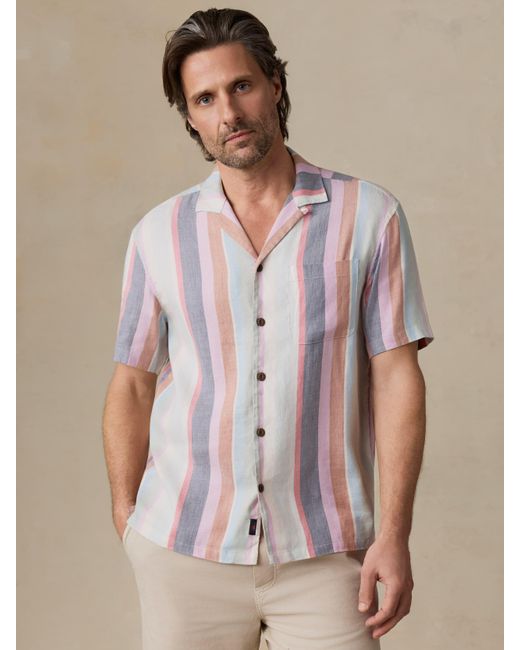 Faherty Brand Multicolor Short-Sleeve Breeze Camp Shirt for men