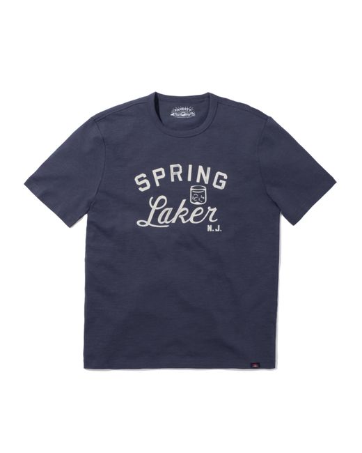 Faherty Brand Blue Spring Lake Short-sleeve Crew T-shirt for men