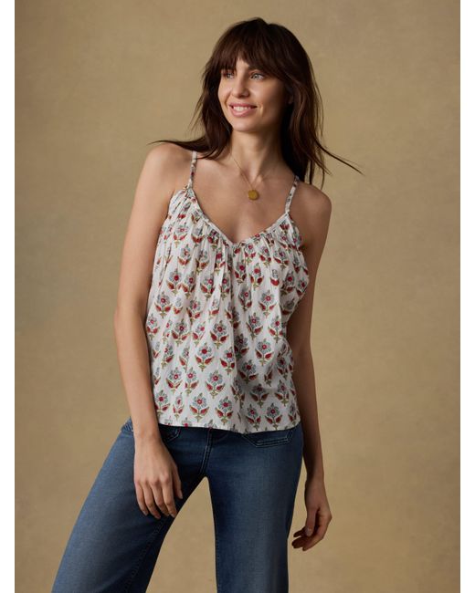 Faherty Brand Blue Suki Cami