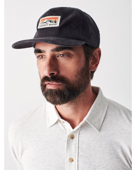 Faherty Corduroy Mountain Hat in Steel Grey (Gray) for Men Lyst