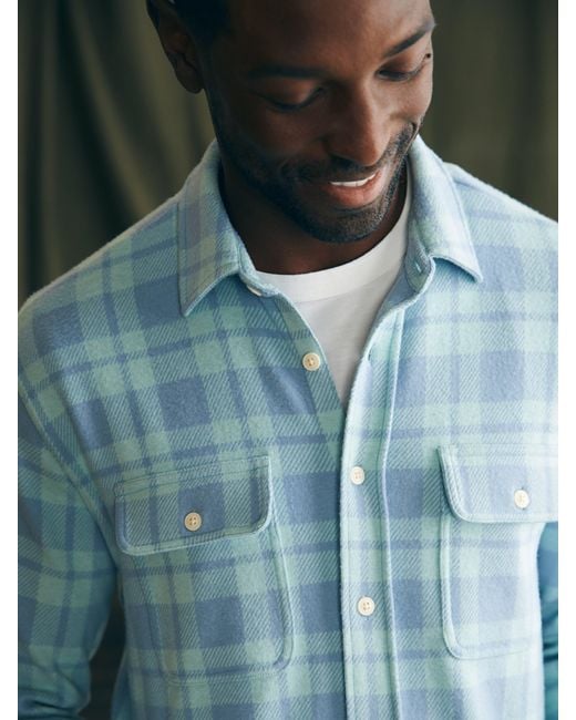 Faherty Brand Green Legendtm Sweater Shirt for men