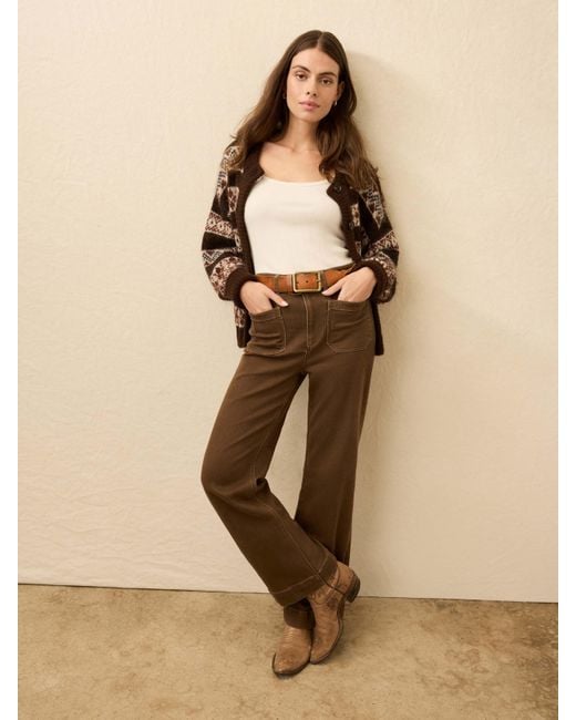 Faherty Brand Natural Stretch Terry Patch Pocket Pants