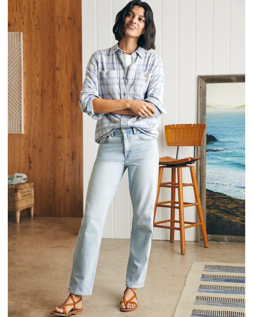 Faherty Legendtm Sweater Shirt in Gray Lyst