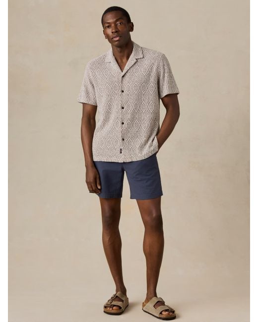 Faherty Brand Natural Short-Sleeve Oasis Camp Shirt for men