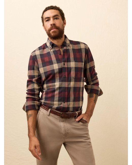 Faherty Men's Brown Legend&Trade; Sweater Shirt (Single Pocket)
