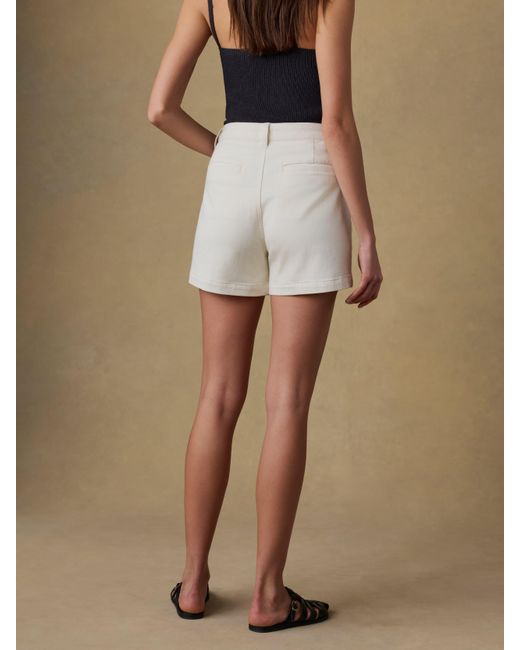 Faherty Brand Blue Stretch Terry Patch Pocket Short