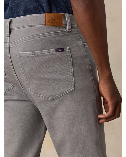 Faherty Brand Natural Stretch Terry 5-Pocket Pants for men
